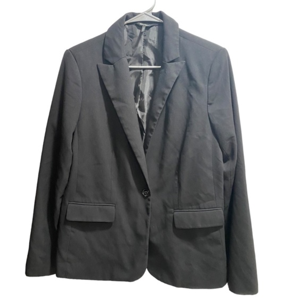 Women’s Daisy Fuentes Black Dress Jacket/ Blazer‎ size 10